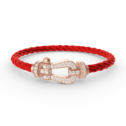 [Spark]FORCE LARGE HORSESHOE FULL DIAMOND BRACELET Spark GOLD