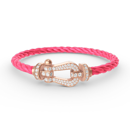 [Spark]FORCE LARGE HORSESHOE FULL DIAMOND BRACELET Spark GOLD