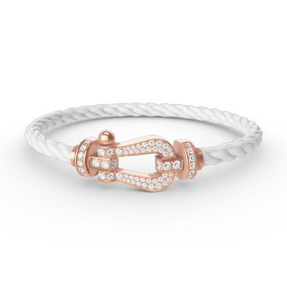 [Spark]FORCE LARGE HORSESHOE FULL DIAMOND BRACELET Spark GOLD