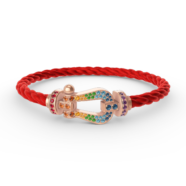 [Spark]FORCE LARGE HORSESHOE  COLORED DIAMOND BRACELET Spark GOLD