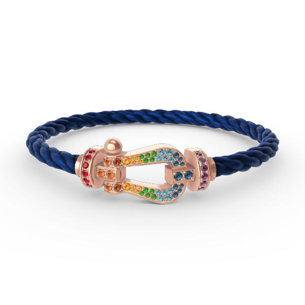 [Spark]FORCE LARGE HORSESHOE  COLORED DIAMOND BRACELET Spark GOLD