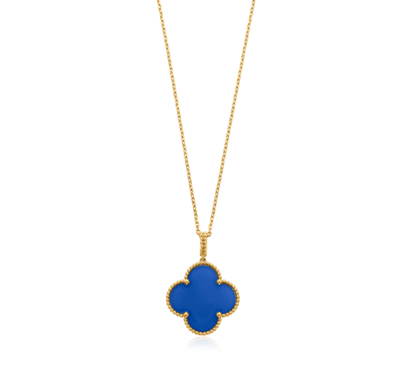 [Spark]CLOVER 25MM NECKLACE TURQUOISE Spark GOLD