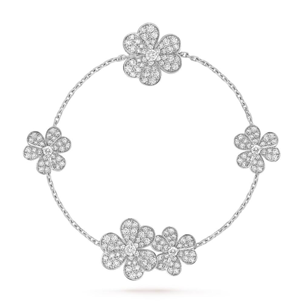 [Spark]FRIVOLE SILVER 5 FLOWERS BRACELET