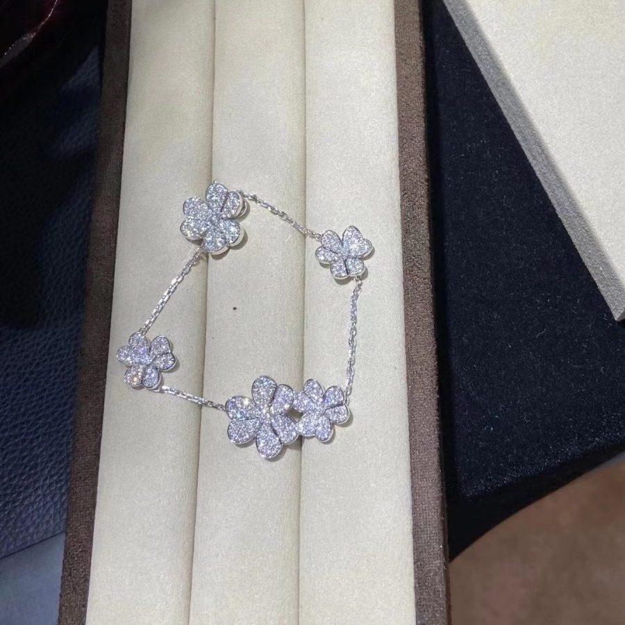 [Spark]FRIVOLE SILVER 5 FLOWERS BRACELET