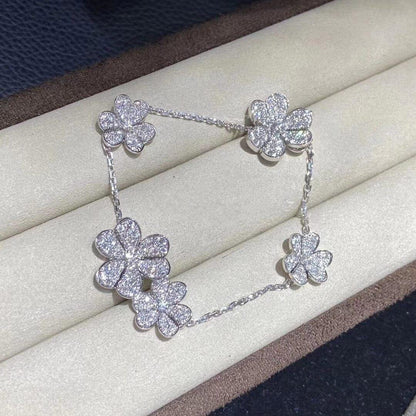 [Spark]FRIVOLE SILVER 5 FLOWERS BRACELET