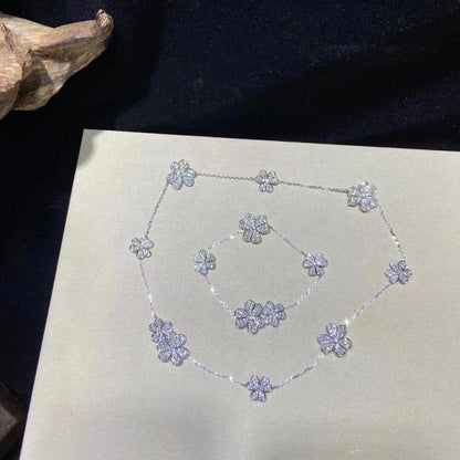 [Spark]FRIVOLE SILVER 5 FLOWERS BRACELET