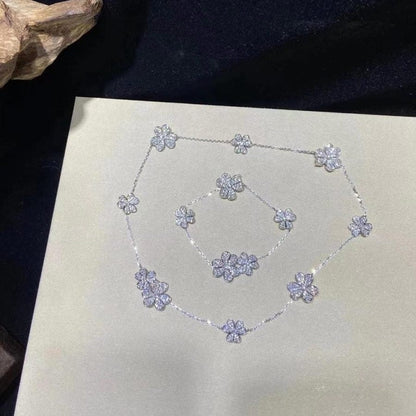 [Spark]FRIVOLE SILVER 5 FLOWERS BRACELET