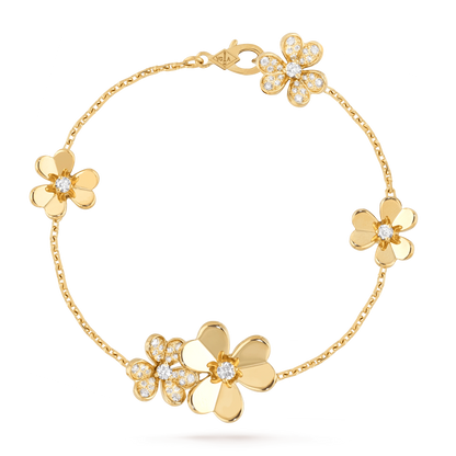 [Spark]FRIVOLE GOLD 5 FLOWERS BRACELET
