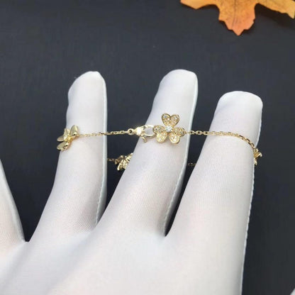[Spark]FRIVOLE GOLD 5 FLOWERS BRACELET