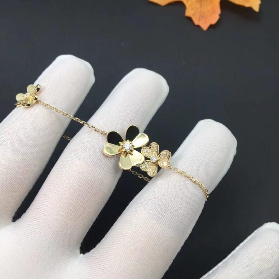[Spark]FRIVOLE GOLD 5 FLOWERS BRACELET