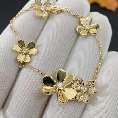 [Spark]FRIVOLE GOLD 5 FLOWERS BRACELET