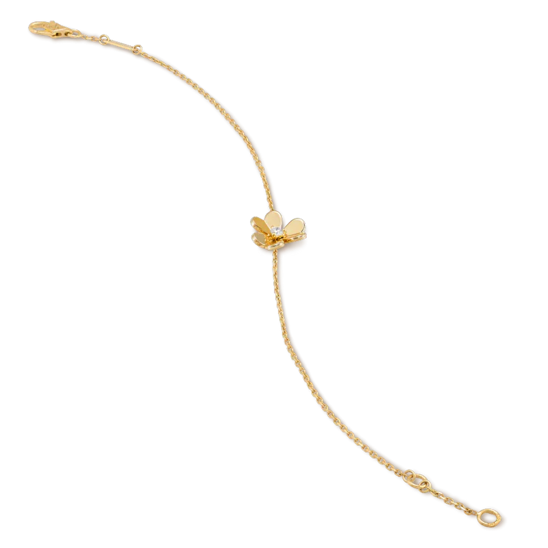 [Spark]FRIVOLE GOLD FLOWER PINK MALACHITE BRACELET
