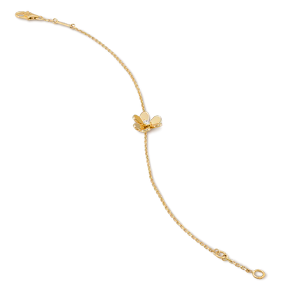[Spark]FRIVOLE GOLD FLOWER PINK MALACHITE BRACELET
