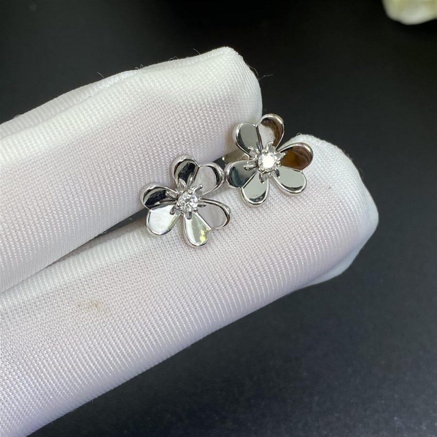 [Spark]FRIVOLE MINI SILVER FLOWER EARRINGS