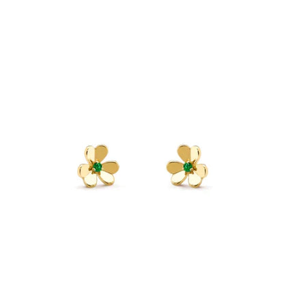 [Spark]FRIVOLE  FLOWER MALACHITE EARRINGS
