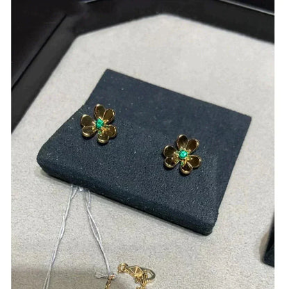 [Spark]FRIVOLE  FLOWER MALACHITE EARRINGS