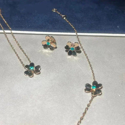 [Spark]FRIVOLE  FLOWER MALACHITE EARRINGS