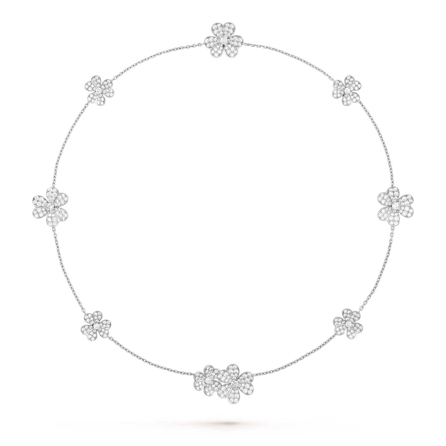 [Spark]FRIVOLE SILVER 9 FLOWERS NECKLACE