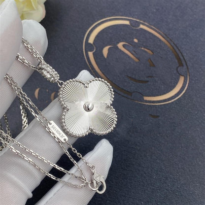 [Spark]CLOVER 25MM SILVER BIG CLOVER NECKLACE