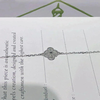 [Spark]CLOVER  SINGLE FLOWER BRACELET SILVER