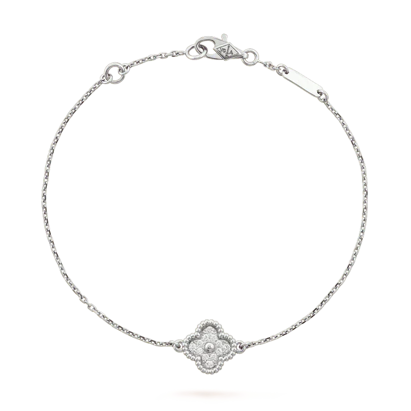 [Spark]CLOVER  SINGLE FLOWER BRACELET SILVER
