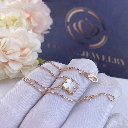 [Spark]CLOVER WHITE MOP SINGLE FLOWER BRACELET