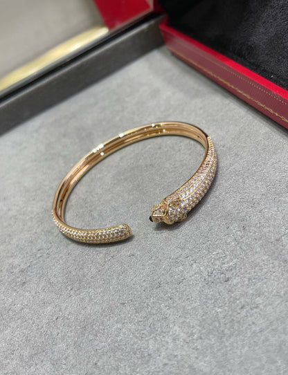 [Spark]PANTHERE FULL DIAMOND OPEN BRACELET
