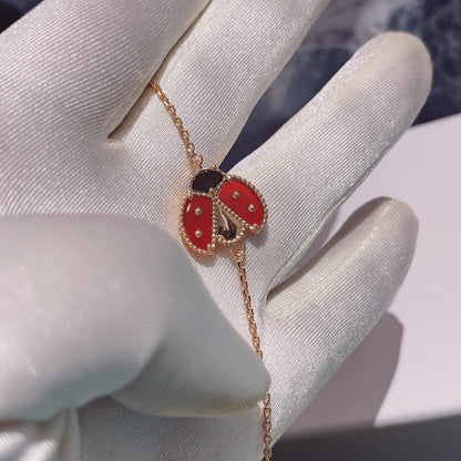 [Spark]LUCKY SPRING 1 MOTIF PINK GOLD BRACELET