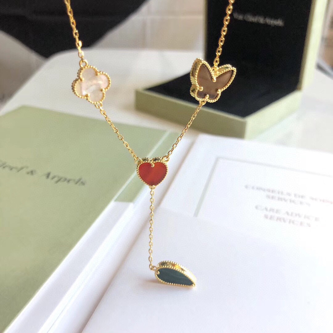 [Spark]LUCKY SPRING 4 MOTIFS Spark GOLD NECKLACE