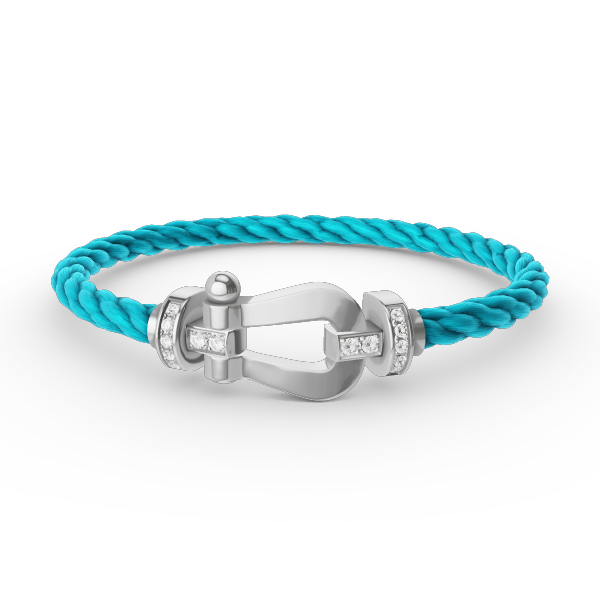 [Spark]FORCE LARGE HORSESHOE HALF DIAMOND BRACELET SILVER
