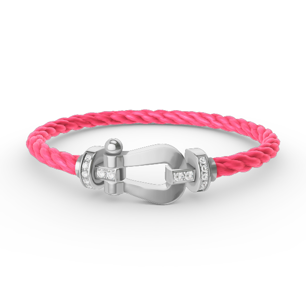 [Spark]FORCE LARGE HORSESHOE HALF DIAMOND BRACELET SILVER