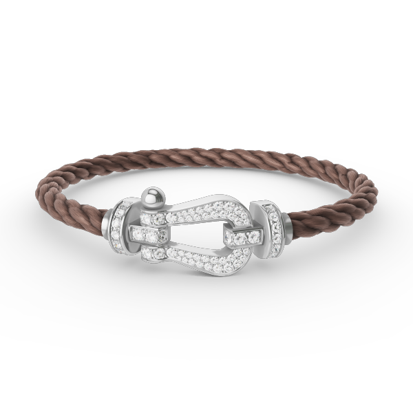 [Spark]FORCE LARGE HORSESHOE FULL DIAMOND BRACELET SILVER