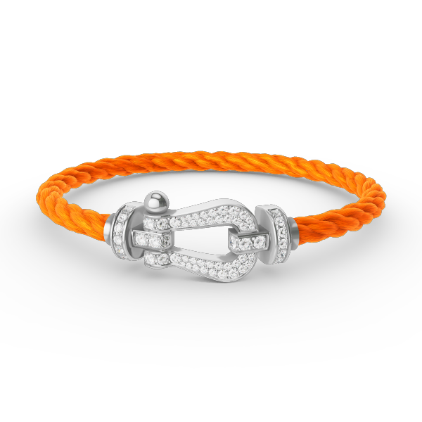 [Spark]FORCE LARGE HORSESHOE FULL DIAMOND BRACELET SILVER