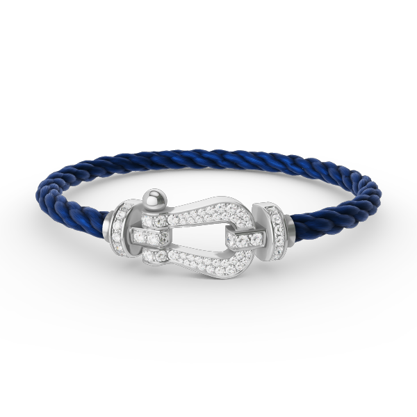 [Spark]FORCE LARGE HORSESHOE FULL DIAMOND BRACELET SILVER