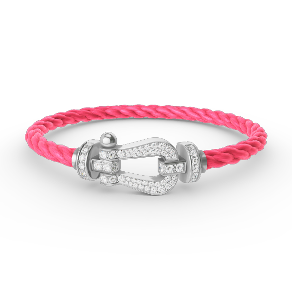 [Spark]FORCE LARGE HORSESHOE FULL DIAMOND BRACELET SILVER