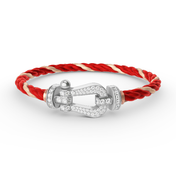 [Spark]FORCE LARGE HORSESHOE FULL DIAMOND BRACELET SILVER
