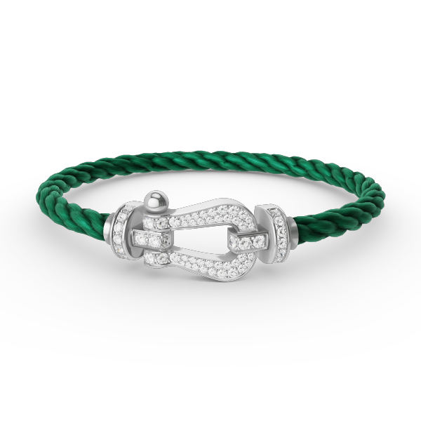 [Spark]FORCE LARGE HORSESHOE FULL DIAMOND BRACELET SILVER