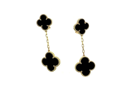 [Spark]CLOVER 2 MOTIFS  EARRINGS (MULTIPLE CHOICESC