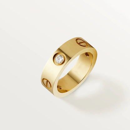[Spark]LOVE RING 5.5MM 3 DIAMONDS PINK GOLD