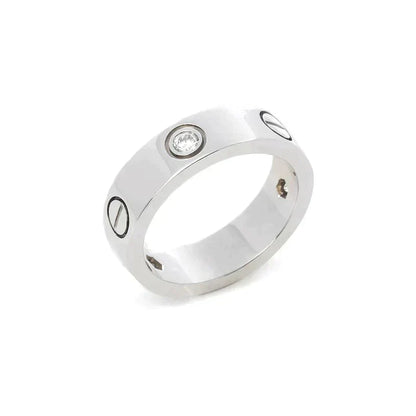 [Spark]LOVE RING 5.5MM 3 DIAMONDS SILVER