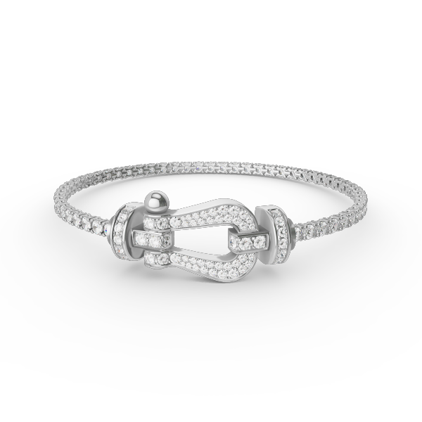 [Spark]FORCE  LARGE HORSESHOE FULL DIAMOND TENNIS BRACELET