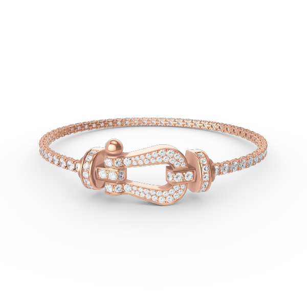 [Spark]FORCE  LARGE HORSESHOE FULL DIAMOND TENNIS BRACELET