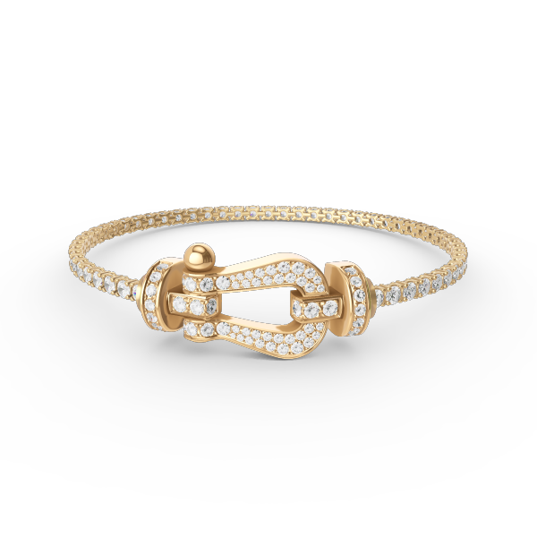 [Spark]FORCE  LARGE HORSESHOE FULL DIAMOND TENNIS BRACELET