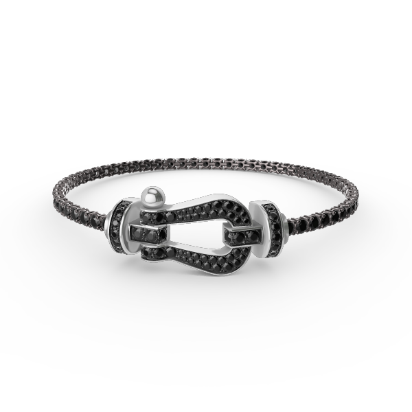 [Spark]FORCE  LARGE HORSESHOE FULL DIAMOND TENNIS BRACELET