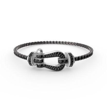 [Spark]FORCE  LARGE HORSESHOE FULL DIAMOND TENNIS BRACELET